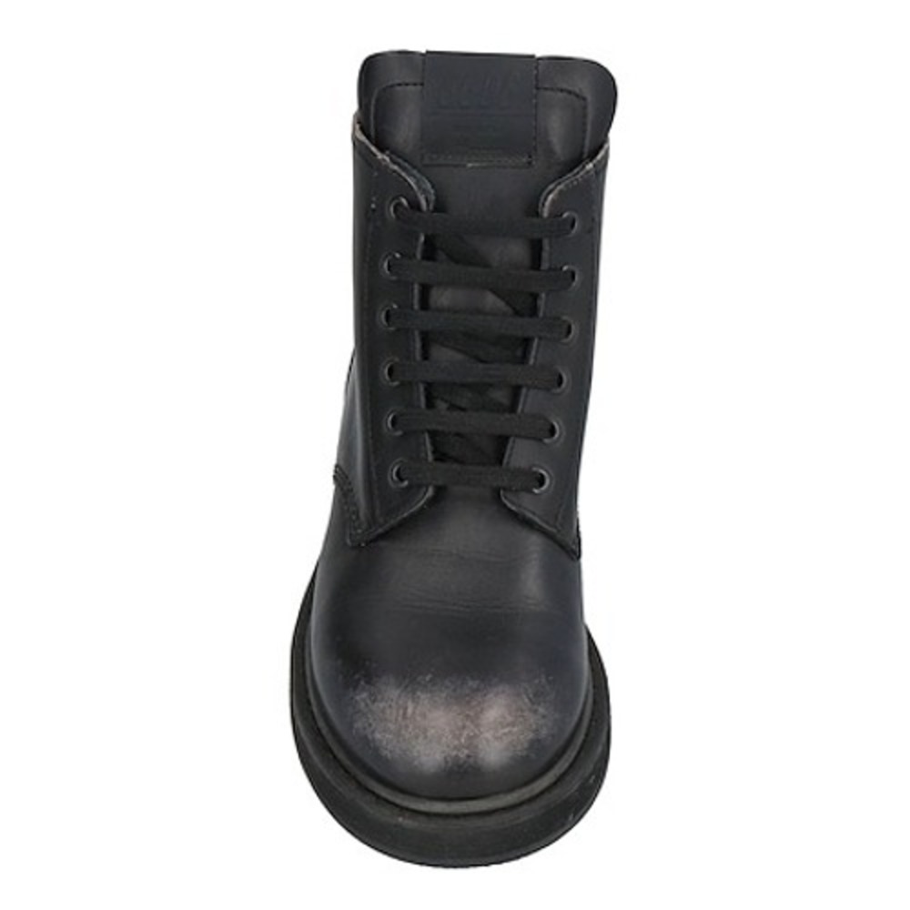 GOLDEN GOOSE Ele Boots Womens 11 Black Leather Distressed Combat Lace Up Grunge - Picture 14 of 16